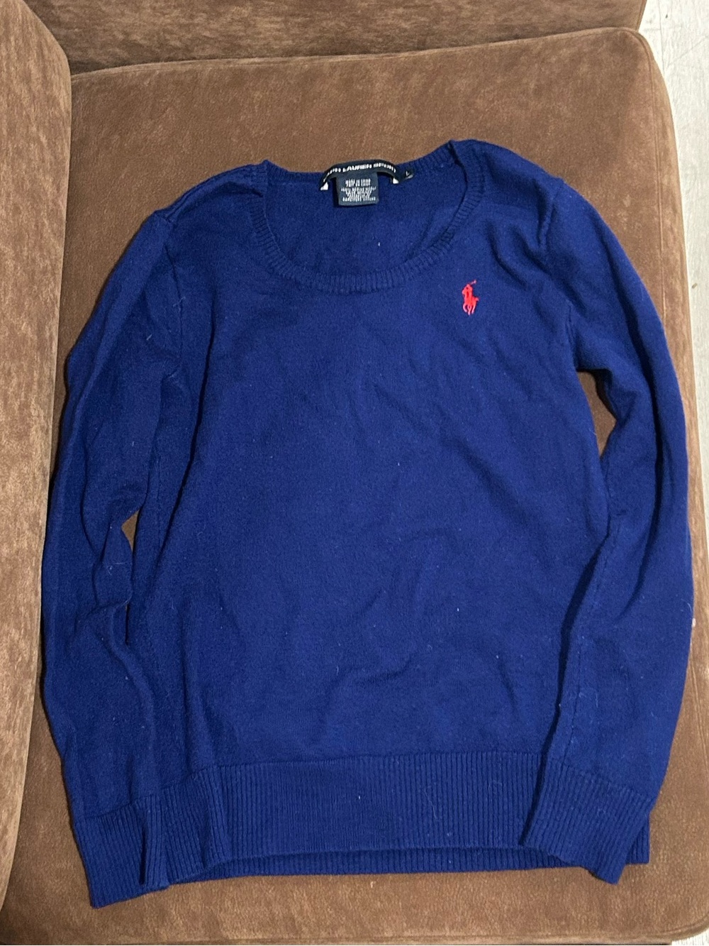 LAST CALL 🤍 ralph lauren embroidered merino wool sweater
